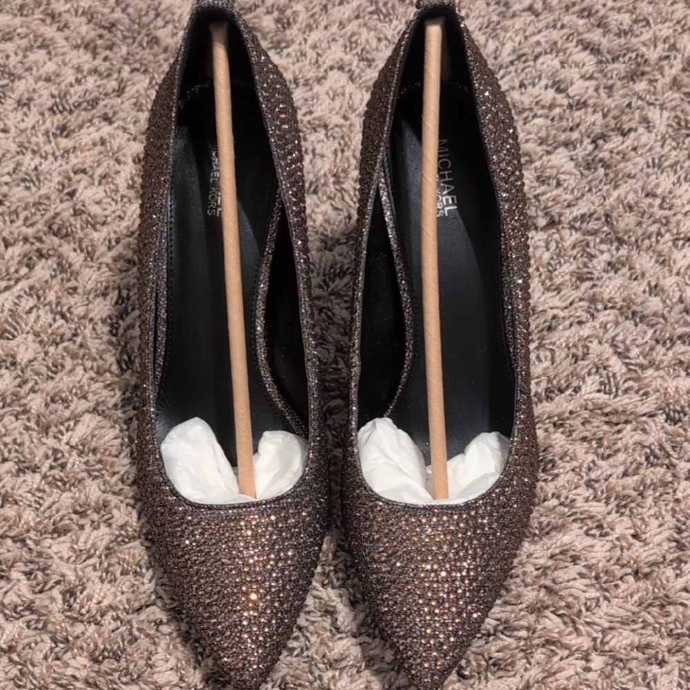 Michael Kors Sparkling Heels - Brown